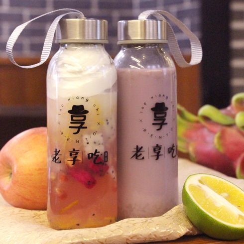 老享吃便當(dāng)-鮮果奶蓋茶