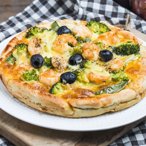 老享吃便當-蝦仁披薩