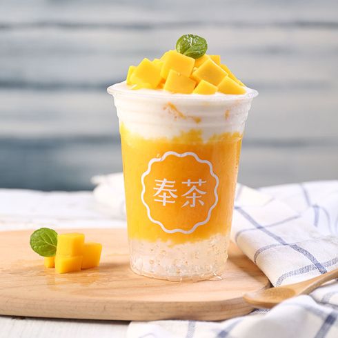 奉茶茶戀花飲品-冰晶芒果爽