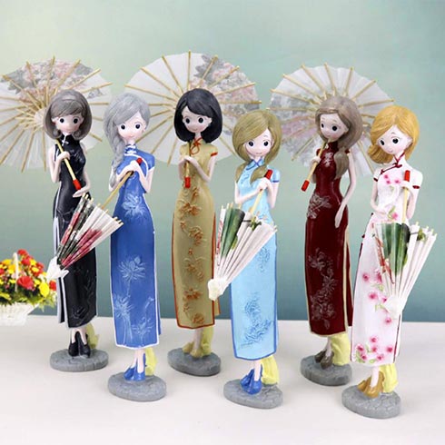 AI創(chuàng)意禮品-中國(guó)風(fēng)旗袍娃娃