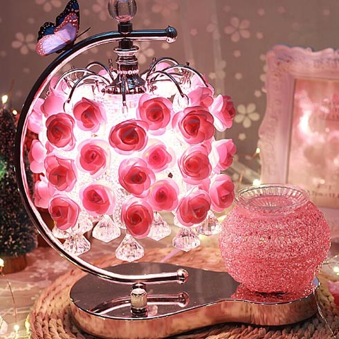 AI創(chuàng)意禮品-公主蕾絲布藝臺(tái)燈