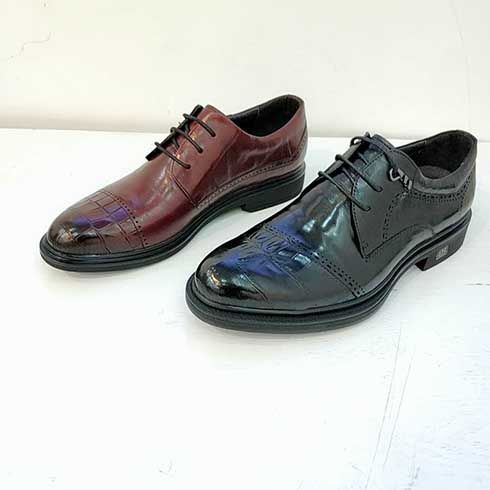 Creekree時(shí)尚男女鞋-商務(wù)鱷魚紋皮鞋