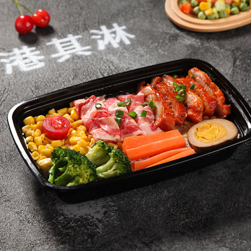 虹顏星座便當-奧爾良雞塊肥牛便當