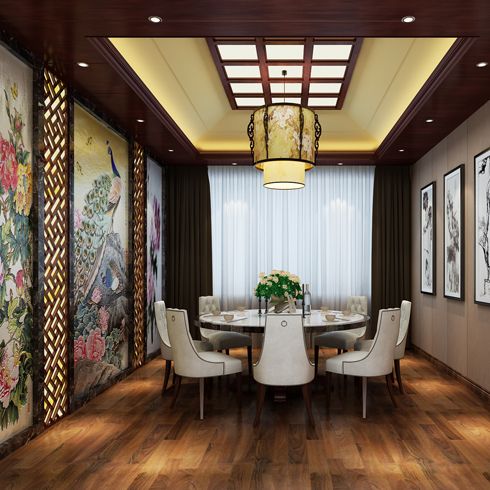 簡豪全屋整裝-現(xiàn)代中式餐廳