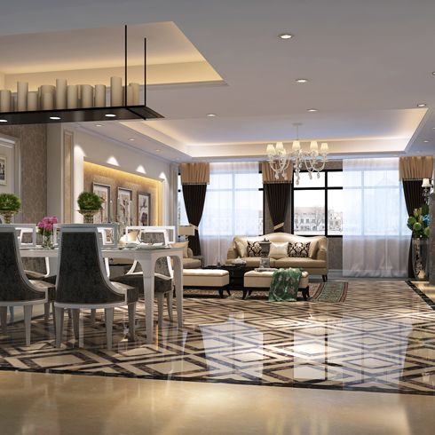 簡(jiǎn)豪全屋整裝-現(xiàn)代古典簡(jiǎn)歐風(fēng)客廳