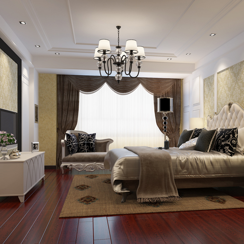 簡豪全屋整裝-簡歐風臥室