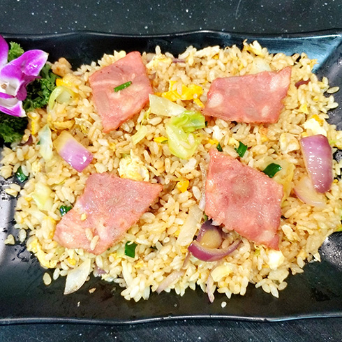 龍門(mén)鐵板海鮮炒飯-培根炒飯