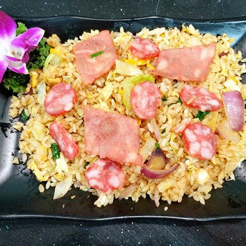 龍門(mén)鐵板海鮮炒飯-臘腸培根炒飯
