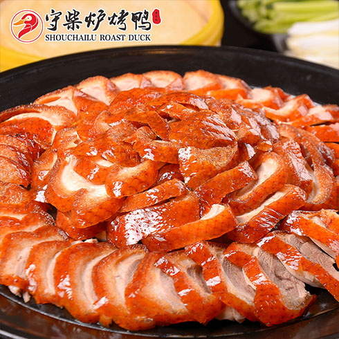 守柴爐烤鴨-果木烤鴨肉片