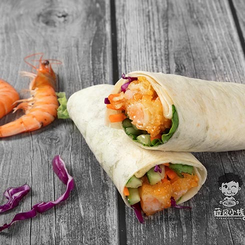 菈風小棧海派卷餅-對對蝦卷餅