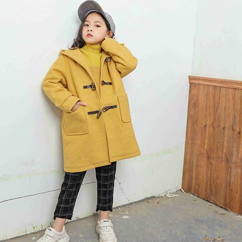 來(lái)自星星的寶貝童裝-帶帽牛角扣大衣