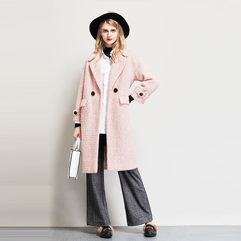 艾米女裝-中長款毛呢大衣