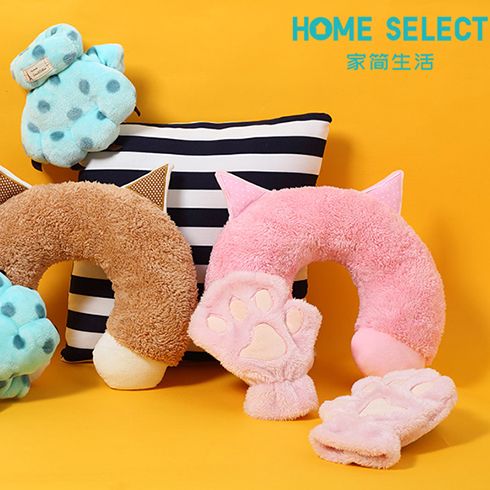 家簡生活精品時(shí)尚百貨-卡通毛絨u型枕
