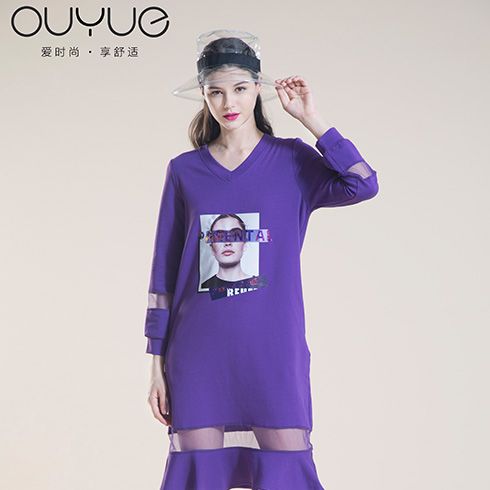 歐玥時(shí)尚女裝-洋氣長袖連衣裙