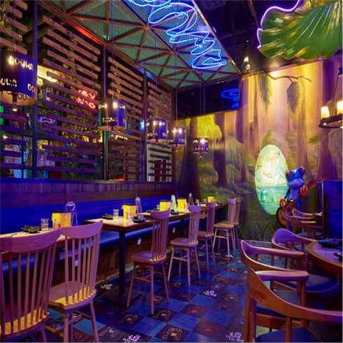 愛尚逗蛙炭火牛蛙-店內(nèi)裝飾