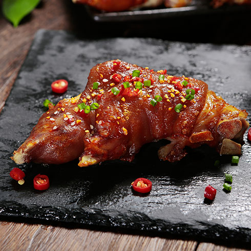 功?？√愦笞?秘制烤豬蹄