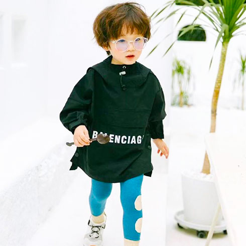 小黃麥童裝-連帽中長款衛(wèi)衣