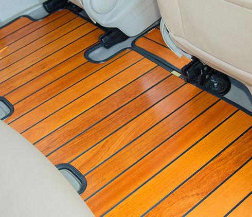 飛黃騰踏汽車實(shí)木腳墊-南美柚木腳墊