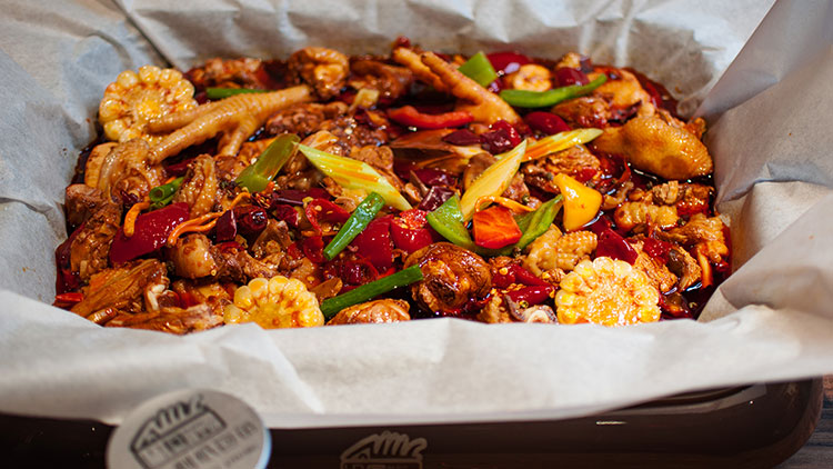 巴國(guó)無(wú)刺紙包魚(yú)-麻辣花椒雞