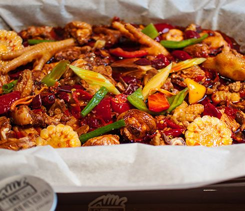 巴國(guó)無(wú)刺紙包魚(yú)-麻辣花椒雞