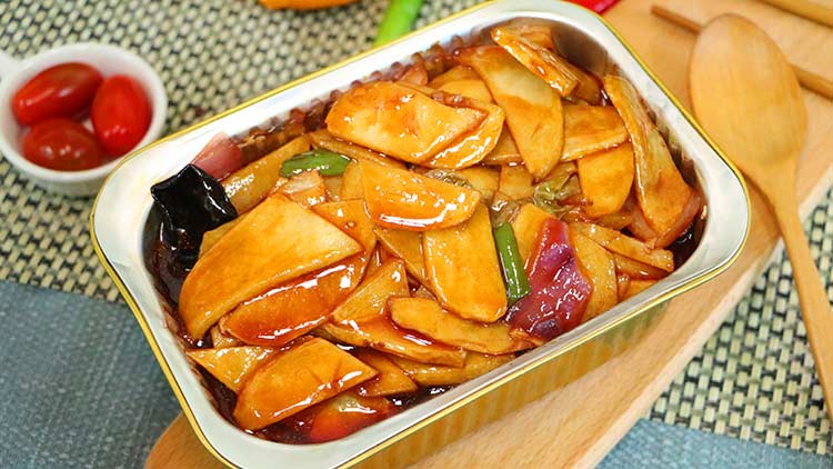 辣悟四寶錫紙燒-紅燒香菇套餐